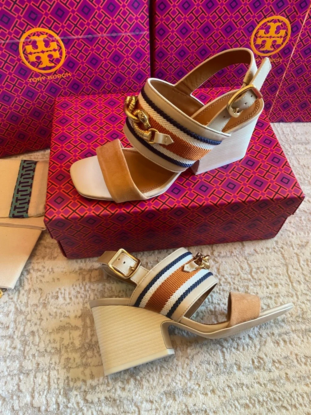 Tory Burch Jessa Block Heel Sandals